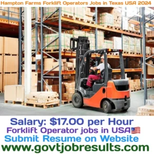 Hampton Farms Forklift Operator Jobs In Texas USA 2024