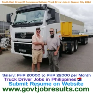 South East Group Of Companies Delivery Truck Driver Jobs in Quezon City 2024