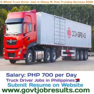 6 Wheeler Truck Driver Jobs in Silang at Avla Trucking Services in 2024