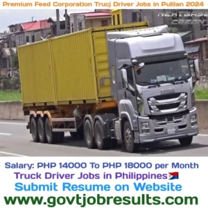 Premium Feed Corporation Truck Driver Jobs in Pulilan 2024