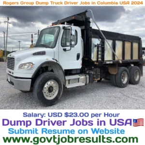 Rogers Group Dump Truck Driver Jobs in Columbia USA 2024