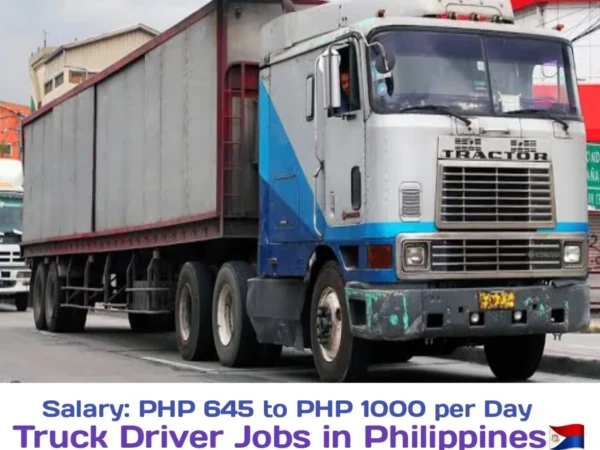 Delivery Truck Driver Jobs in Valenzuela At TAI Son Industrial Corporation 2024