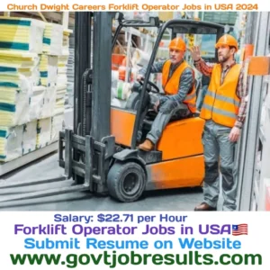 Church Dwight Careers Forklift Operator Jobs in USA 2024