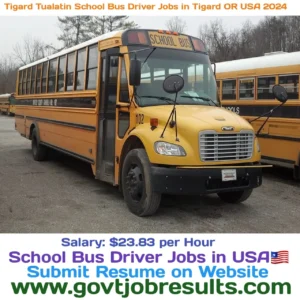 Tigard Tualatin School Bus Driver Jobs In Tigard OR USA 2024